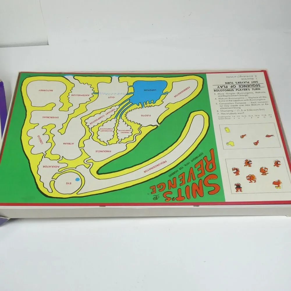 Snit’s Revenge TSR Board Game Vintage 1980 AS IS